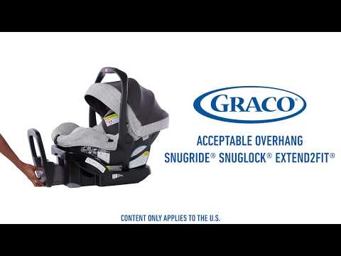 Acceptable Overhang Graco® SnugRide® SnugLock® Extend2Fit®