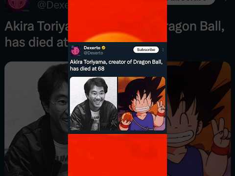 A True Legend has Fallen! Akira Toriyama/ 鳥山 明 was my introduction to the Anime World! Thank You