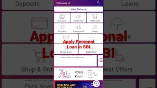 Apply SBI Xpress Credit Personal Loan by YONO App