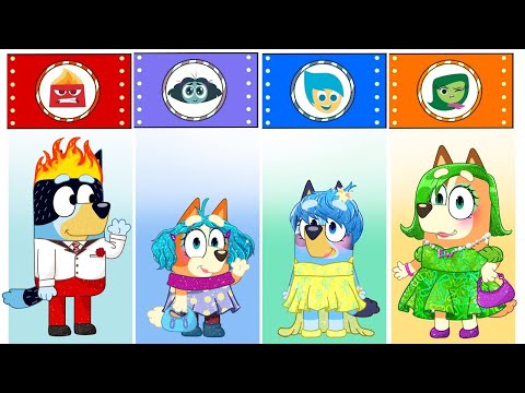 What Happens When Bluey Become Inside Out? | GO WOW