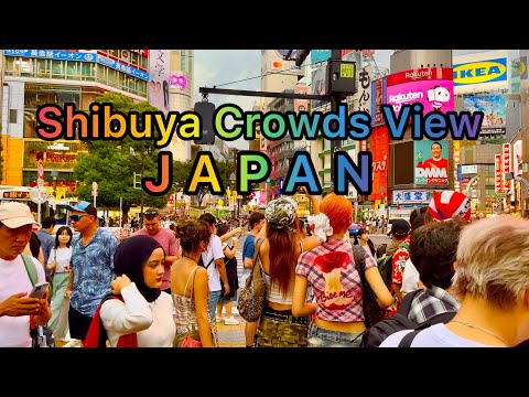 Shibuya Crossing Day Walk. Tokyo , Japan. August 2024