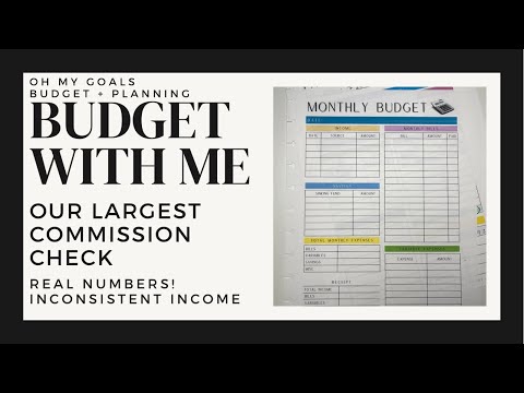 BUDGET WITH ME - Monthly Commission Check (largest, ever!) | Monthly Expenses | REAL NUMBERS!