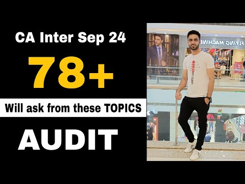 AUDIT IMP TOPICS CA INTER SEP 2024 AUDIT IMP Chapters AUDIT important questions list September 2024