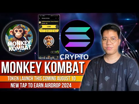 Monkey Kombat - New Tap To Earn Airdrop on Solana Chain | August 10 ang Token Launch | Review