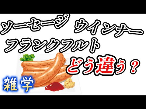 【雑学】ソーセージに関する雑学