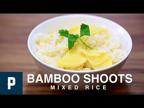 Bamboo Shoots Mixed Rice recipes -vegan food-