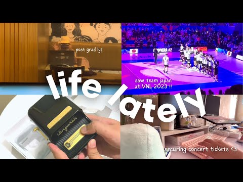 🪴slice of life | VNL 2023, securing concert tickets, niimbot printers, wfh life