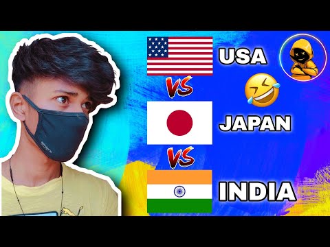 🇺🇲USA vs🇯🇵Japan vs🇮🇳 India 🤣 | Daniel Gamerz #shorts #roast #youtubeshorts