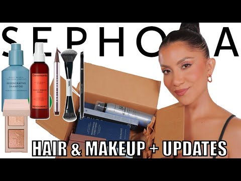 SHOPPING FOR HAIR & MAKEUP SEPHORA HAUL + HAIR PRODUCTS TRY-ON & UPDATES! *fine hair* | MagdalineJ