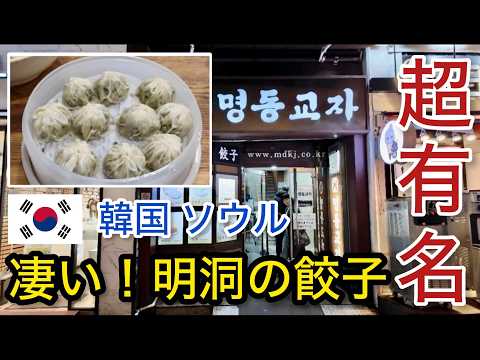 【韓国】明洞で1番有名！？餃子ミシュラン店 シェフ食べ歩きソウル 「韓国グルメ 2」韓国旅行 trip