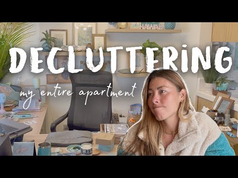 Declutter my ENTIRE apartment with me! While I get easily distracted..