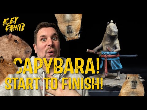 Watch Me Paint: A Samurai Capybara - Fur & Cloth, start to finish!