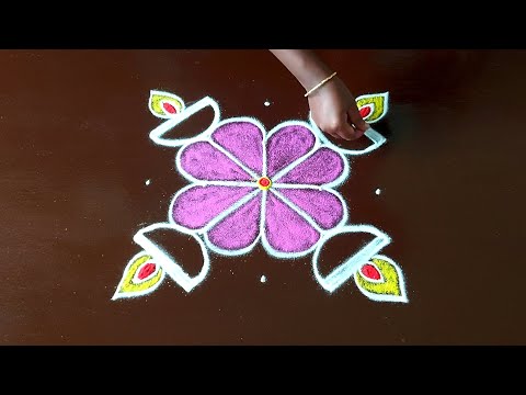 5*3 dots kaarthigai madam special Rangoli 🪷 vilakku kolam 🪷 simple rangoli🪷 small muggulu