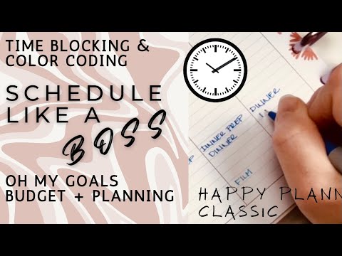 SCHEDULE LIKE A BOSS With Me | Disney Happy Planner Lined Classic | Budget Channel