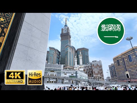 Walking Tour inside the Grand Mosque in Mecca (4K) (No Ads)