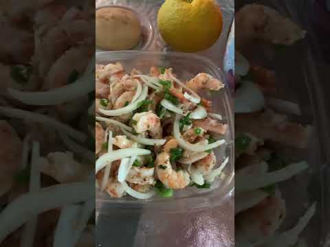 Shrimp salad #bicolvlog #bodyweight