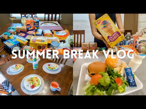 【Day in my Life VLOG】First day of Kid's summer break! Cooking - Grocery - Lunch at School♪