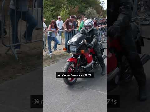 '85 Kawasaki 750 Turbo vs racing scooter