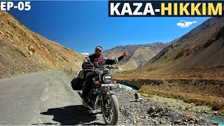 Spiti Valley Ride 2021 | Kaza - Hikkim (world's highest post office) | EP-05 | Bike Ride |