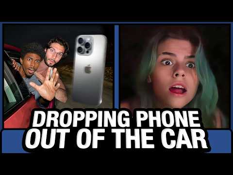 DROPPING PHONE OUT OF CAR on OMEGLE