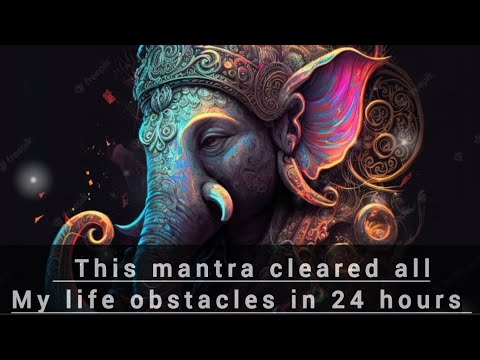 Maha Ganapathi Mantra "To clear obstacles and Achieve Success" | 2 Mala Chanting