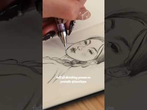 let’s draw a portrait together 💗 #pencildrawing #graphitedrawing #sketchbook