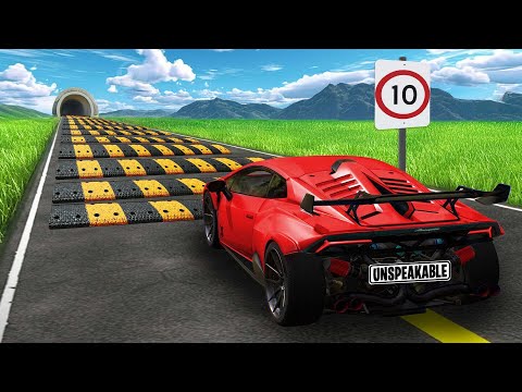 Most Expensive Car Vs Speed Bumps