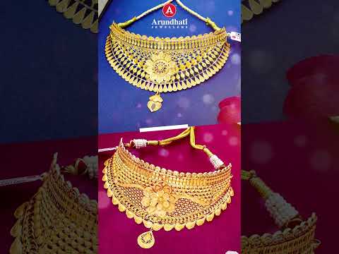 Discover the Exquisite Beauty of the 22kt Gold Choker Set from Arundhati Jewellers