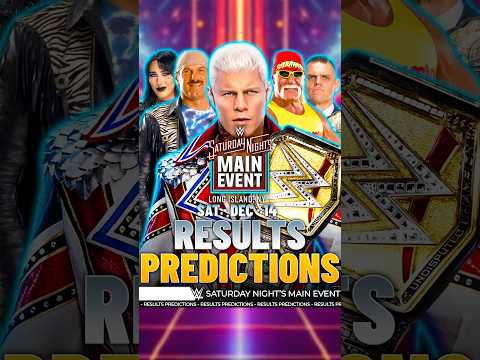 Saturday Night's Main Event 2024 - Winners Predictions #SNME #Bevelock #WWE #Shorts