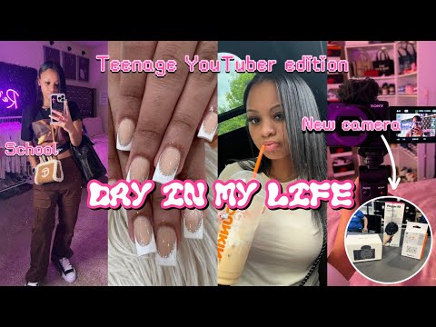 D☆Y IN MY LIFE |Teenage YouTuber| new camera,nails,hair,school etc.. || Ra’Mariah Alexia