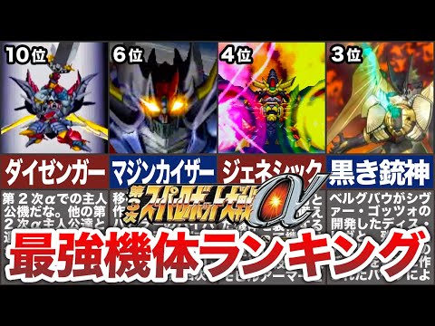 【TOP10】第3次スーパーロボット大戦α最強機体ランキング