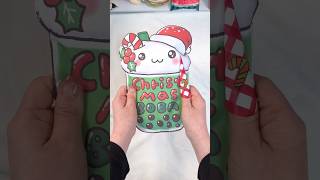 Christmas BOBA Blind bag🎄💗✨ #paperdiy #papercraft #blindbag #satisfying #asmr #unboxing