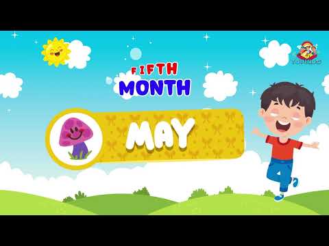 Kids Education: Learning The Months Of The Year.