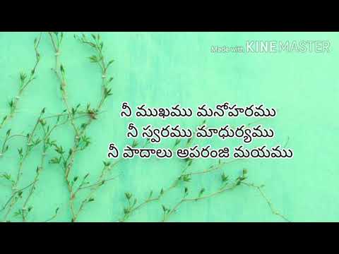 ni mukhamu manoharamu song lyrics# నీ ముఖము మనోహరము#telugu christian song