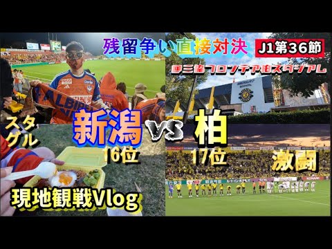 【サッカー観戦Vlog】残留争い直接対決、裏天王山【J1第３６節/アルビレックス新潟vs柏レイソル】