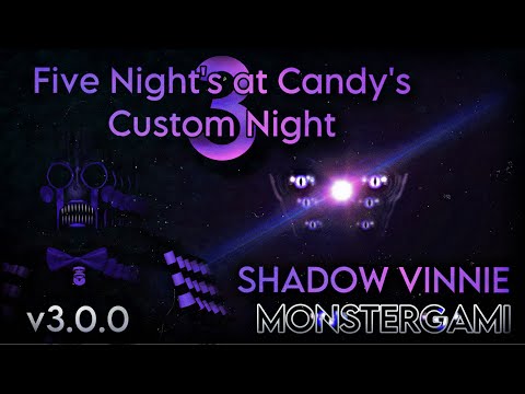 FNaC 3 CN - Shadow Vinnie With Monstergami On Hard Mode (v3.0.0)