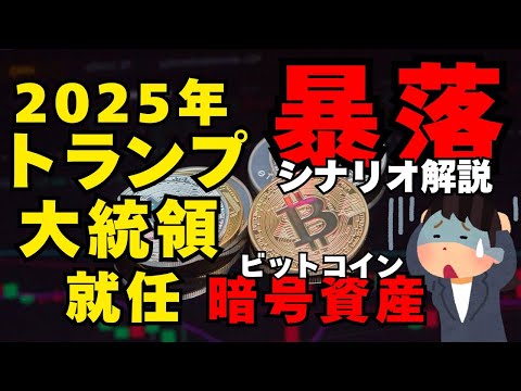 2025年ビットコイン暗号資産は暴落がくる！？トランプ大統領就任後に起きる可能性から解説！　#fx #投資 #新nisa #ビットコイン #暗号資産 #fx初心者