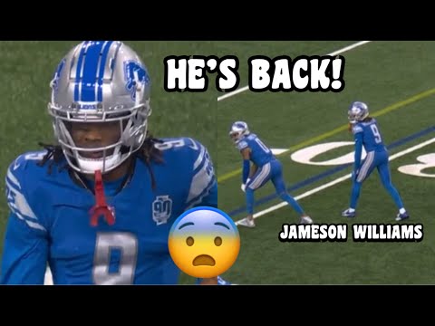 Jameson Williams 2023 NFL Debut 🔥 Lions Vs Panthers 2023 highlights | NFL Week 5