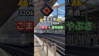 【爆音注意】【東北新幹線】17両編成320km/hで高速通過📍郡山駅