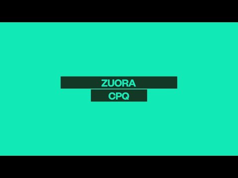 Zuora CPQ Micro Demo