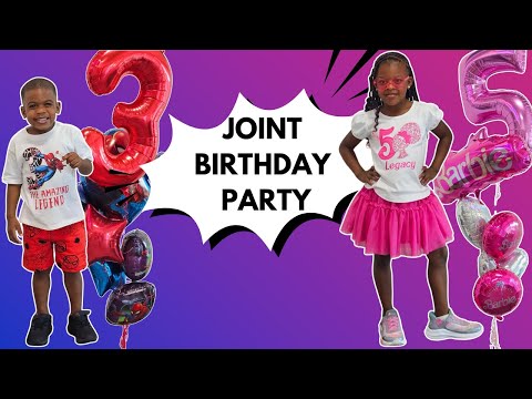 ASI Gymnastics Birthday Party | Legacy & Legend Joint Birthday Party | Barbie & Spiderman Party