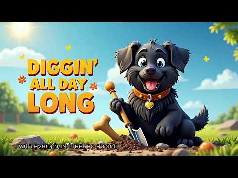 Diggin' All Day Long: A Fun Folk Song for Kids & Families! 🐶🎵 #video