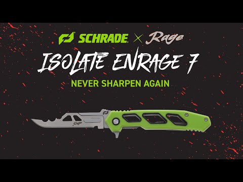 Never Sharpen your Hunting Knife again with the Isolate Enrage 7 | Schrade x Rage