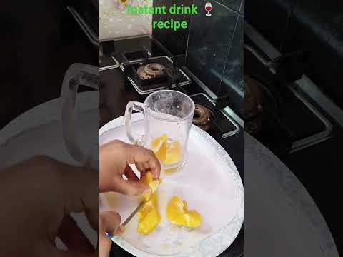 #instant drink 🍷 recipe #viral video #trending video #food #mango drink #orenge drink #apple drink