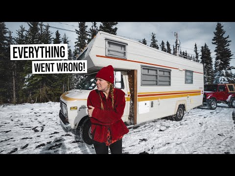 RV Road Trip NIGHTMARE! Caught in Winter Storm in Alaska & More Engine Trouble!? 🥶 (RV Life)