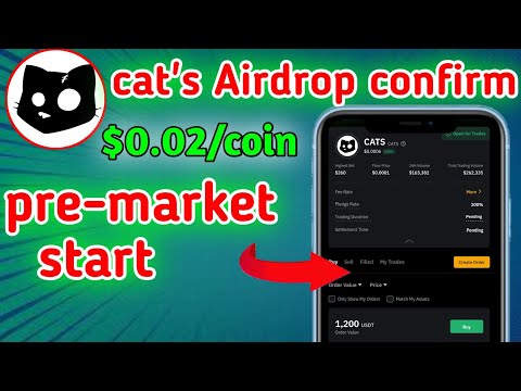 cat's Airdrop update | cat's pre market start #cats #airdrop