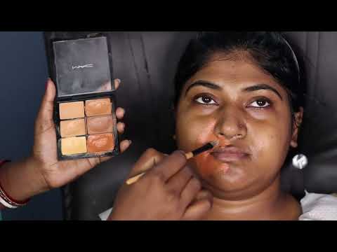 Bridal Makeup On Dusky Skin/Step By Step Bridal Makeup