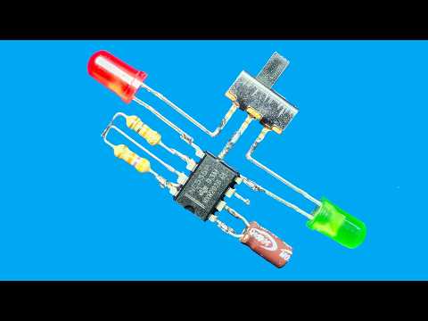 How to Make Right and Left Signal Circuit Using NE555 IC.