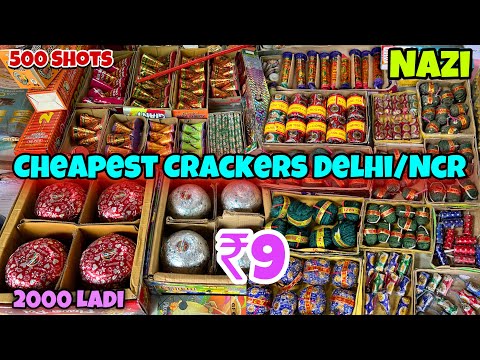 Cheapest Crackers Market in Delhi NCR | Latest Crackers Price List | Sonny 65% Off | 500 Shots