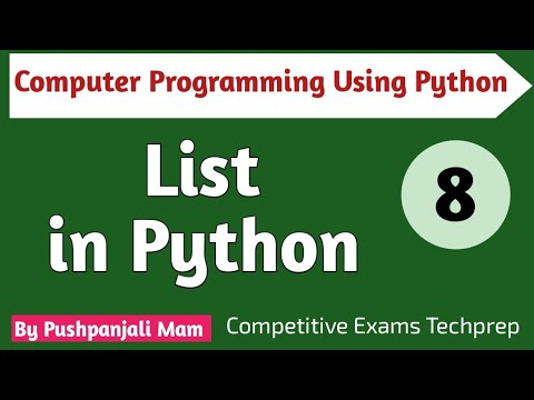 Lec - 4.2 List in Python in Hindi | Computer Programming Using Python